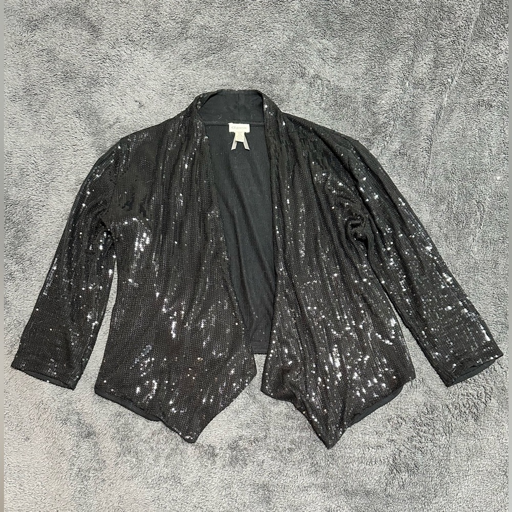 Dynamite M/L Black Sequin Bolero